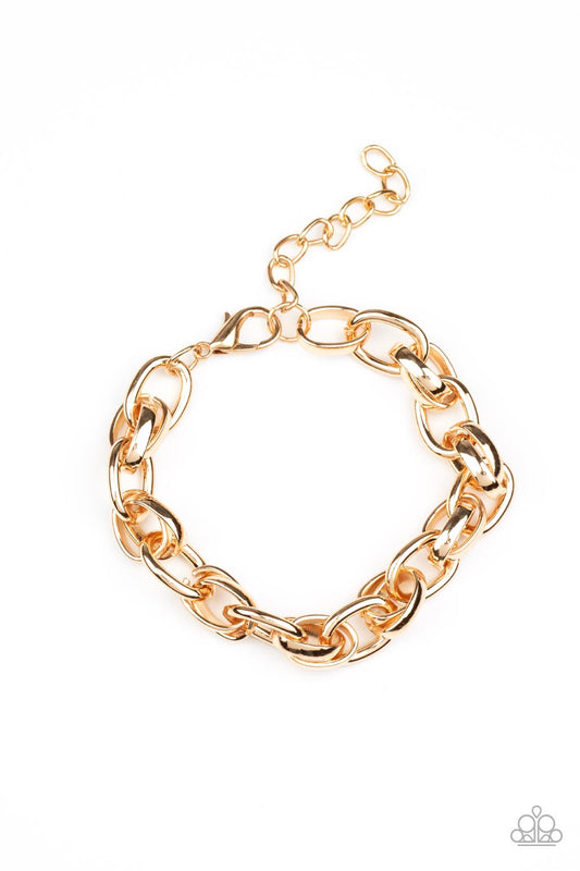 Paparazzi Accessories: Rookie Roulette - Gold Necklace