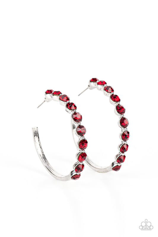 Paparazzi Accessories: Photo Finish - Red Earring