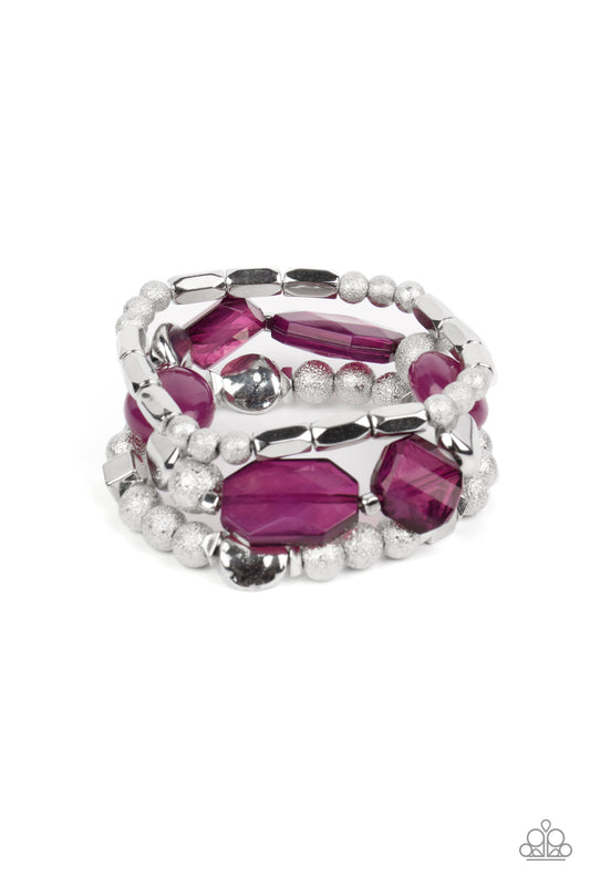 Paparazzi Accessories: Marina Magic- Purple Bracelet