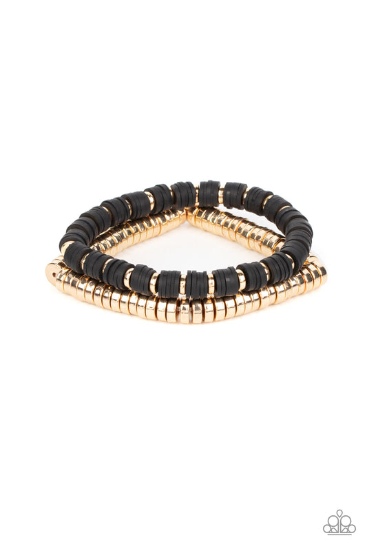 Paparazzi Accessories: Catalina Marina - Black Bracelet