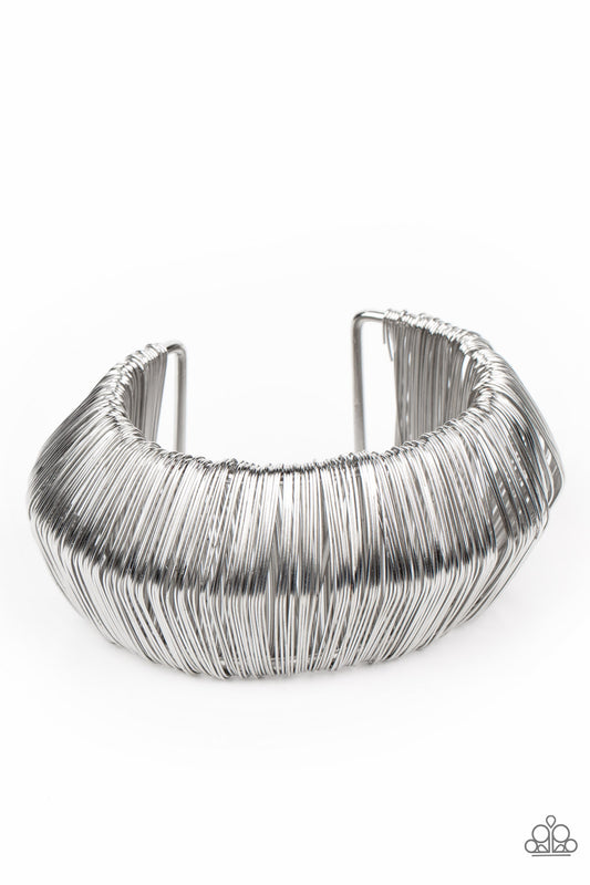 Paparazzi Accessories: Wild About Wire - Silver Bracelet