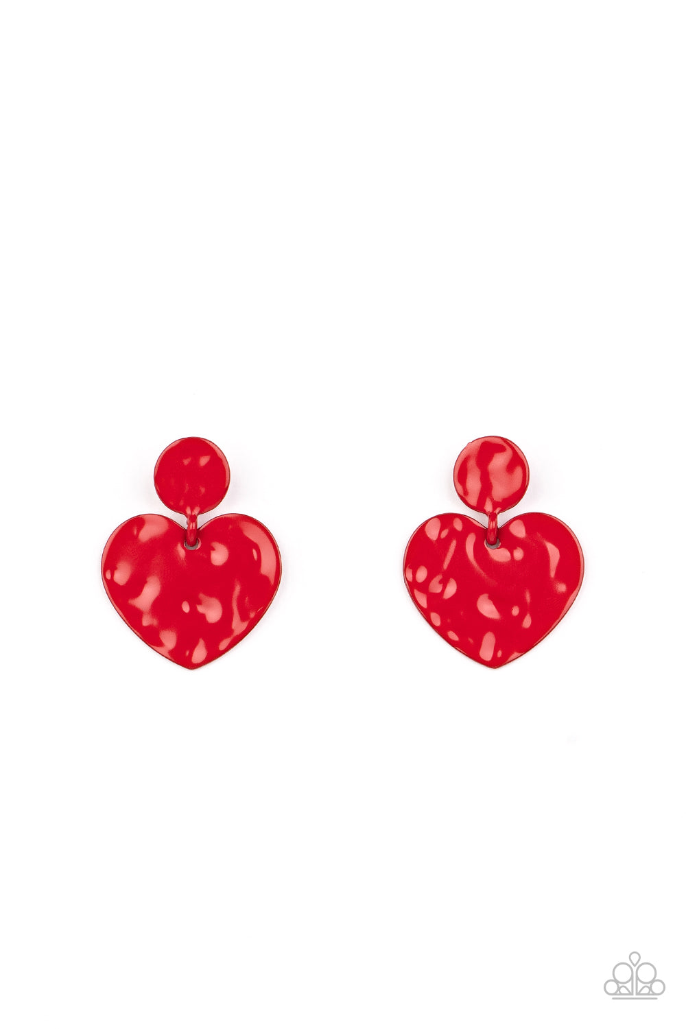 Paparazzi Accessories: Just a Little Crush - Red Earring