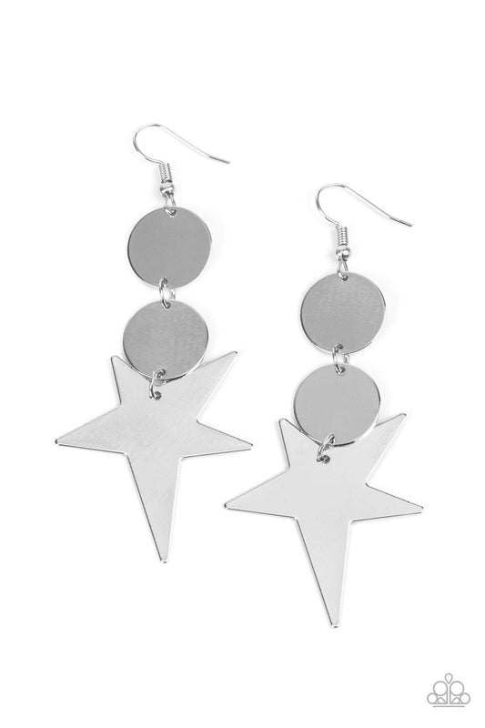 Paparazzi Accessories: Star Bizarre - Silver Earring