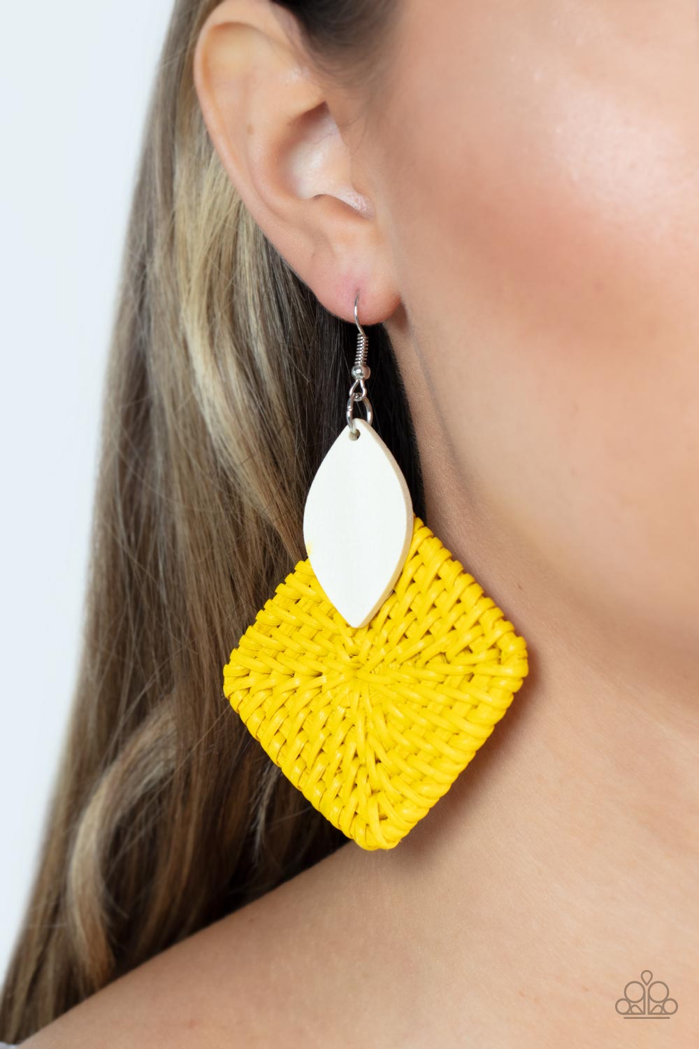 Paparazzi Accessories: Sabbatical WEAVE - Yellow Earring