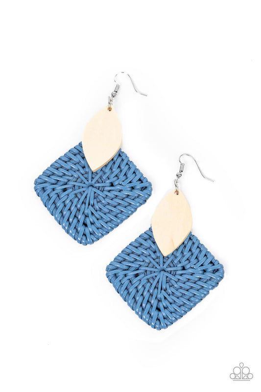 Paparazzi Accessories: Sabbatical WEAVE - Blue Earring