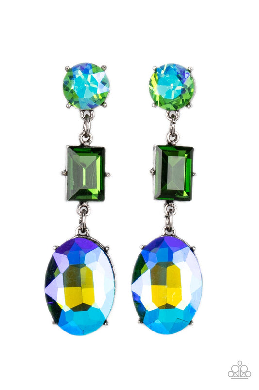 Paparazzi Accessories:Extra Envious - Green Earring