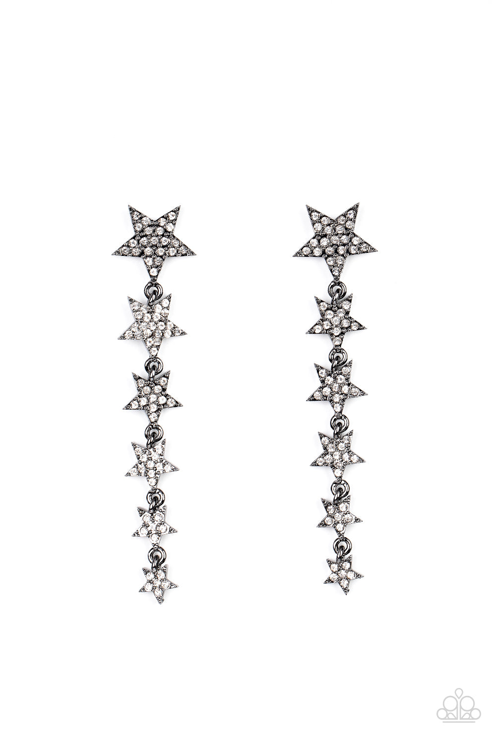 Paparazzi Accessories: Americana Attitude - Black Earring