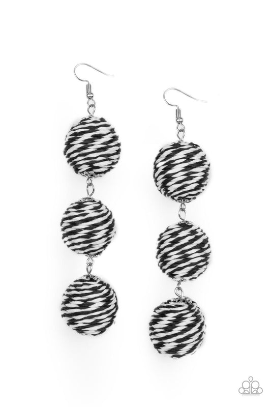 Paparazzi Accessories: Laguna Lanterns - Black Earring