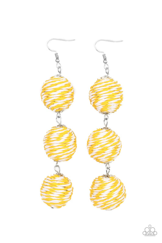 Paparazzi Accessories: Laguna Lanterns - Yellow Earring