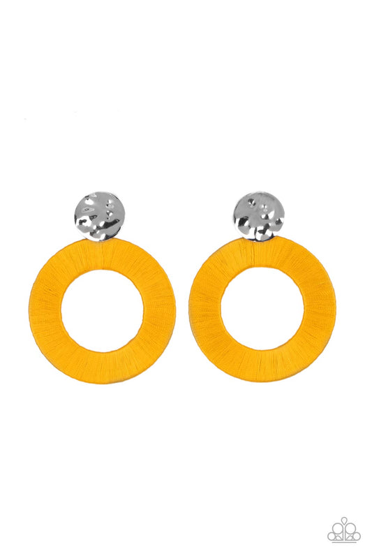 Paparazzi Accessories: Strategically Sassy - Yellow Earring