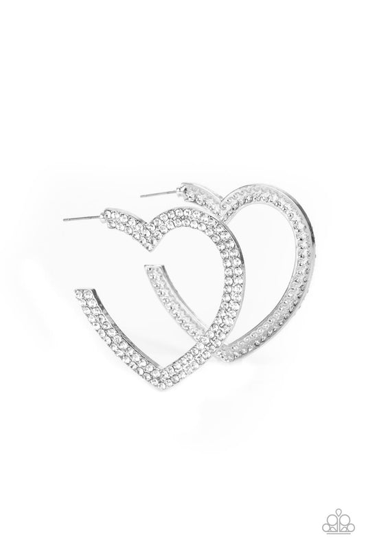 Paparazzi Accessories: AMORE to Love - White Earring