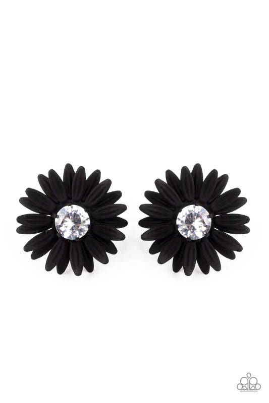 Paparazzi Accessories: Sunshiny DAIS-y - Black Earring