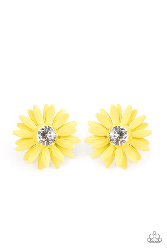 Paparazzi Accessories: Sunshiny DAIS-y - Yellow Earring