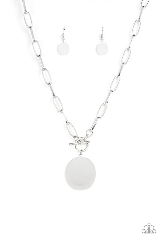 Paparazzi Accessories: Tag Out - Silver Necklace