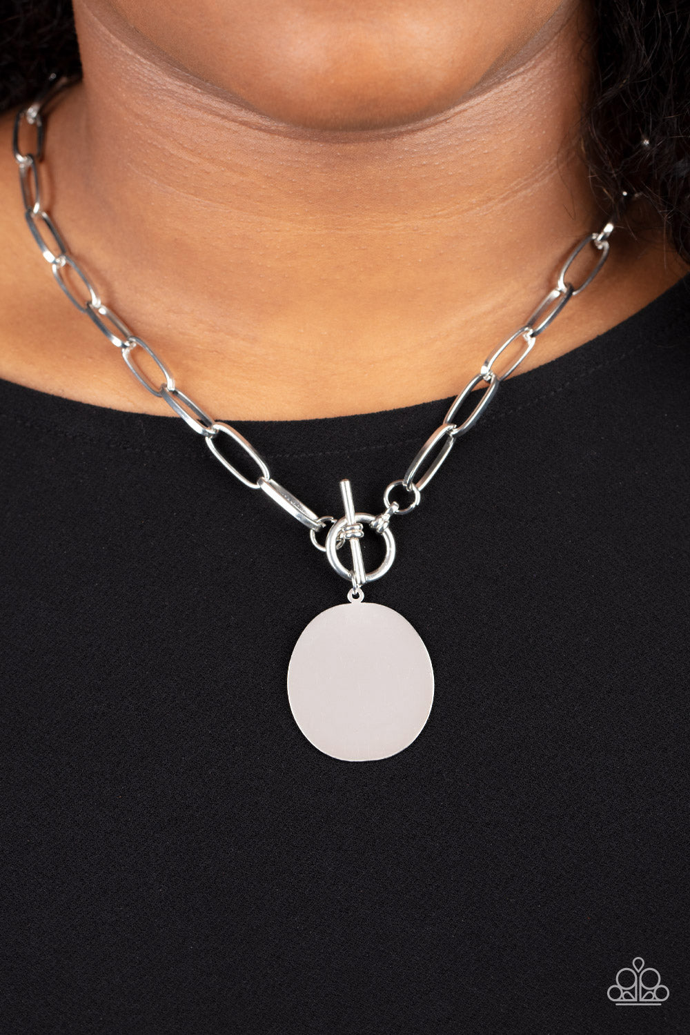 Paparazzi Accessories: Tag Out - Silver Necklace