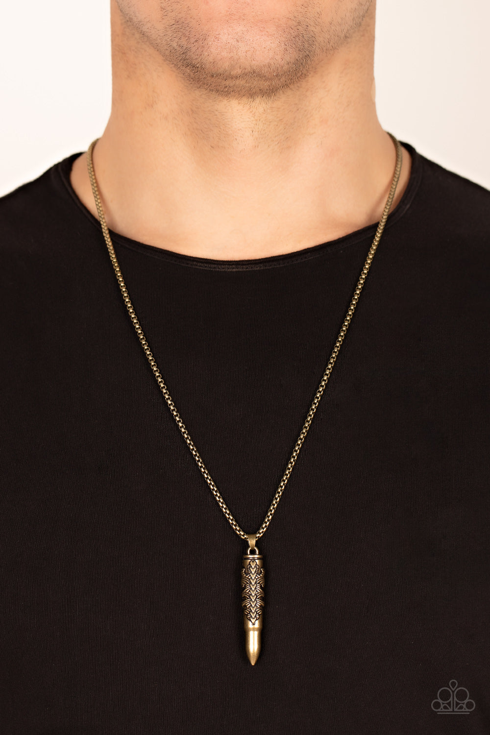 Paparazzi Accessories: Mysterious Marksman - Brass Necklace