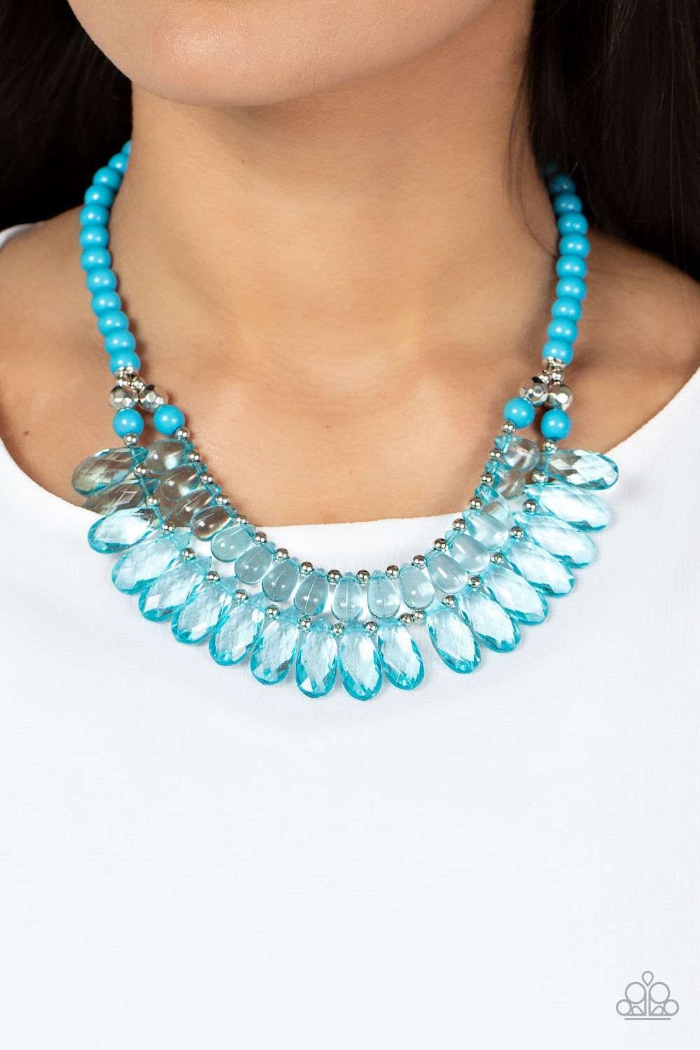 Paparazzi Accessories: All Across the GLOBETROTTER - Blue Necklace