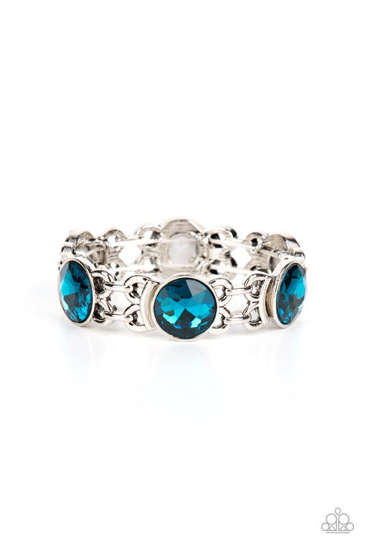 Paparazzi Accessories: Devoted to Drama - Blue Bracelet