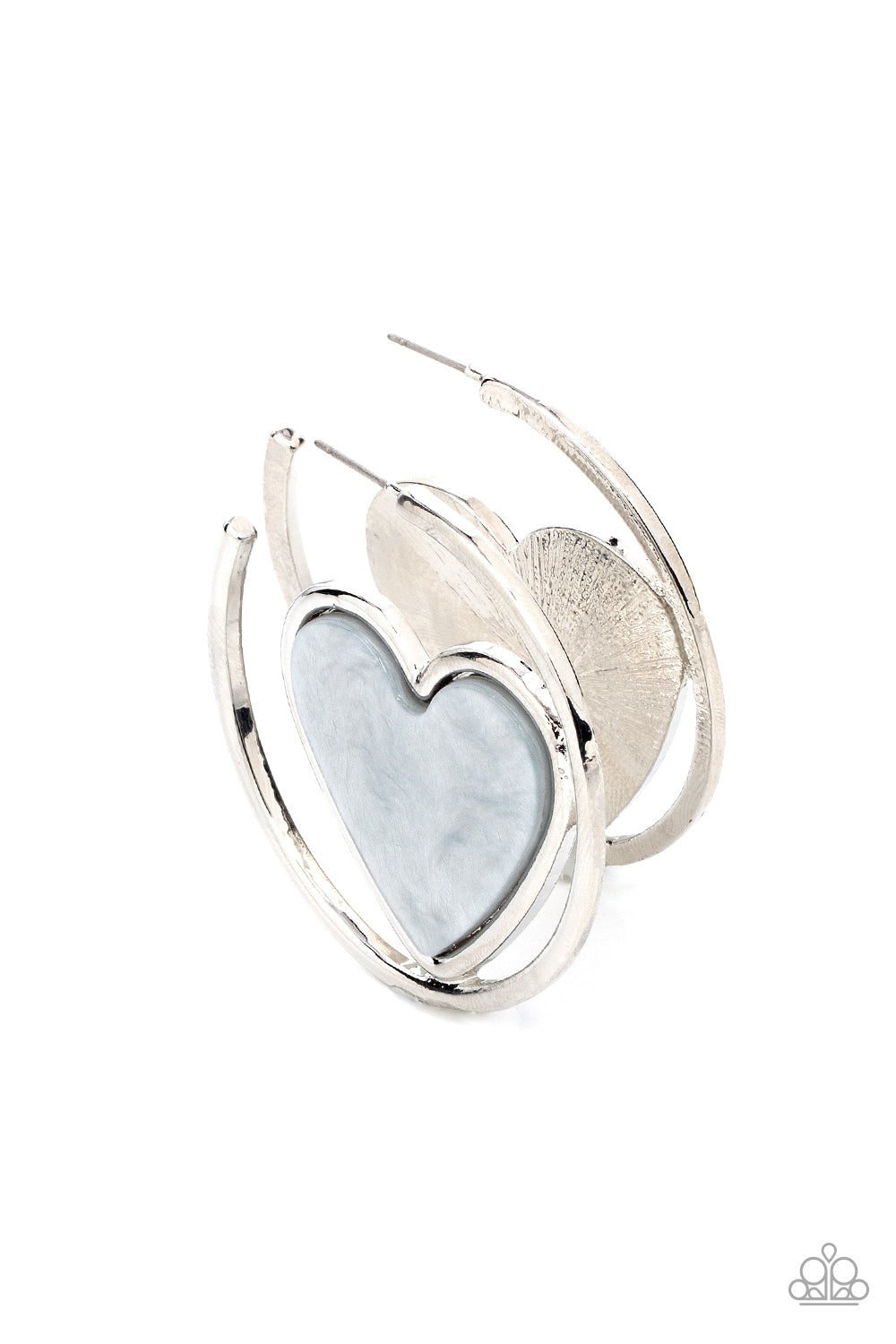 Paparazzi Accessories: Smitten with You - Silver Earring