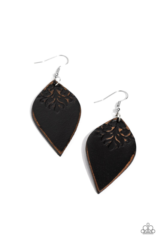 Paparazzi Accessories: Naturally Nostalgic - Black Earring