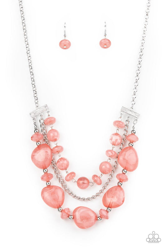 Paparazzi Accessories: Oceanside Service - Pink Necklace