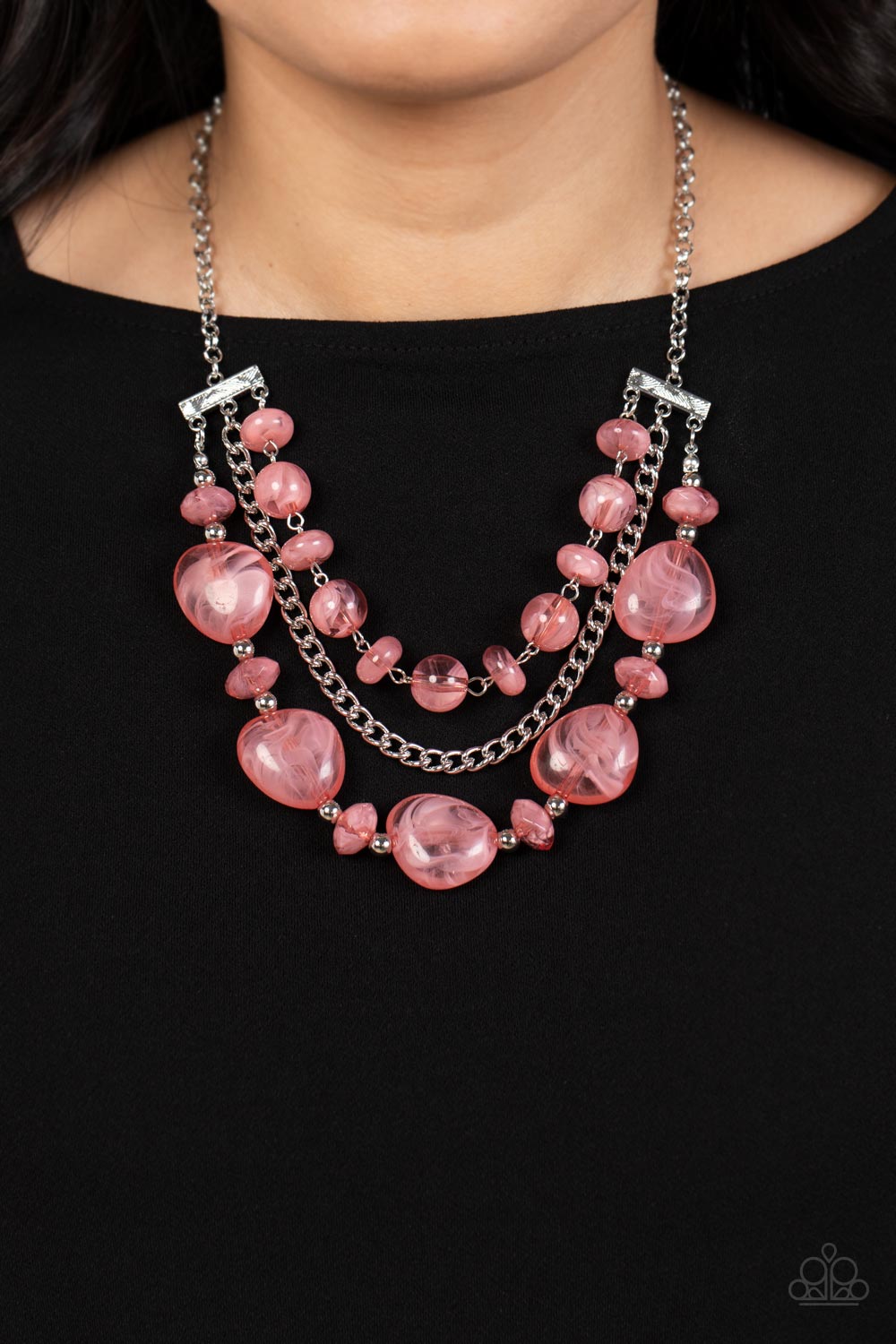 Paparazzi Accessories: Oceanside Service - Pink Necklace