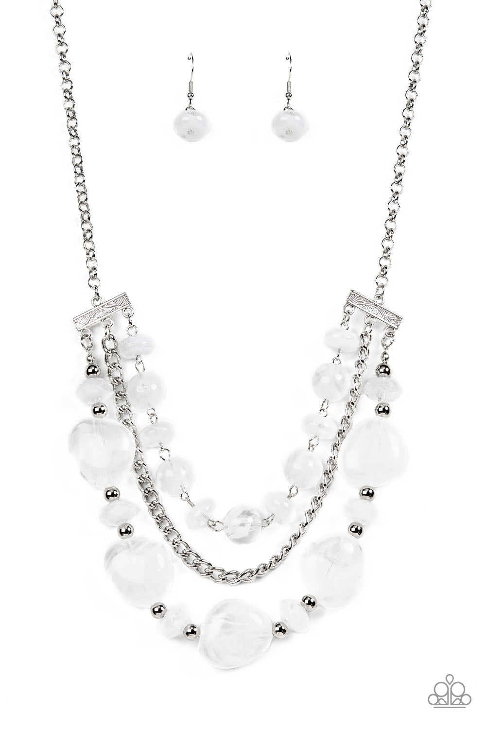 Paparazzi Accessories: Oceanside Service - White Necklace