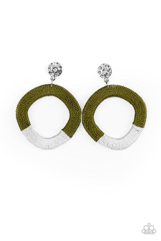 Paparazzi Accessories: That's a WRAPAROUND - Green Earring