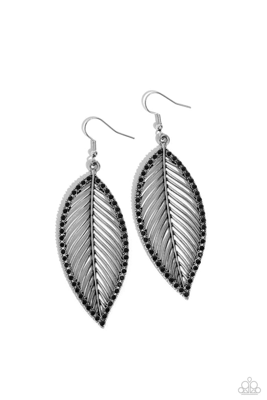 Paparazzi Accessories: Canopy Cabaret - Black Earring