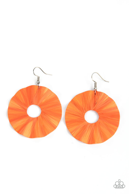 Paparazzi Accessories: Fan the Breeze - Orange Earring