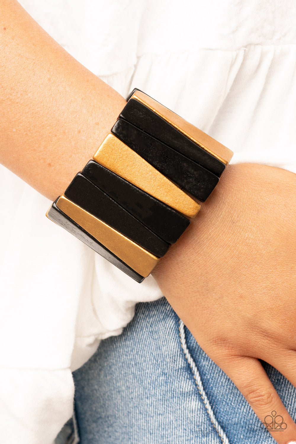Paparazzi Accessories: Bahama Boardwalk - Black Wood Bracelet