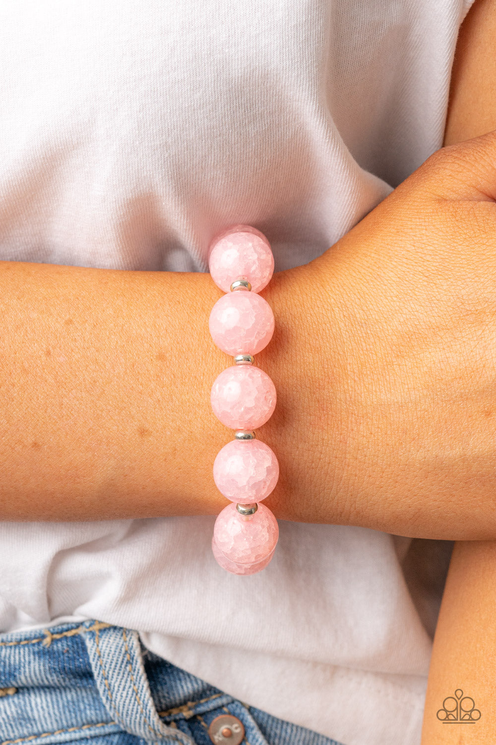 Paparazzi Accessories: Arctic Affluence - Pink Bracelet