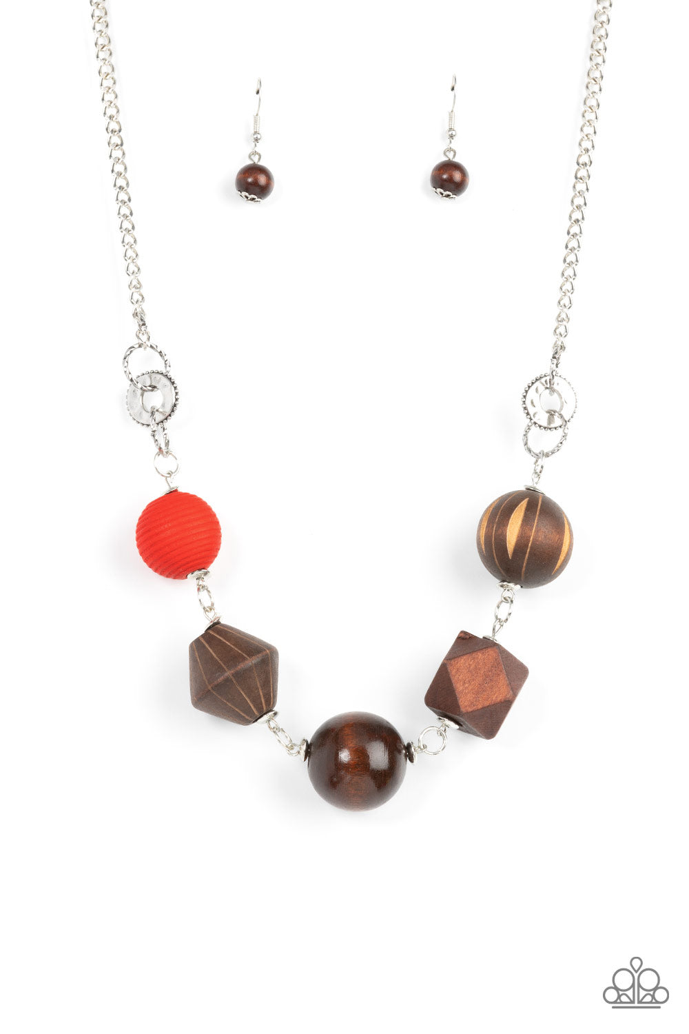 Paparazzi Accessories: Eco Extravaganza - Red Wood Necklace