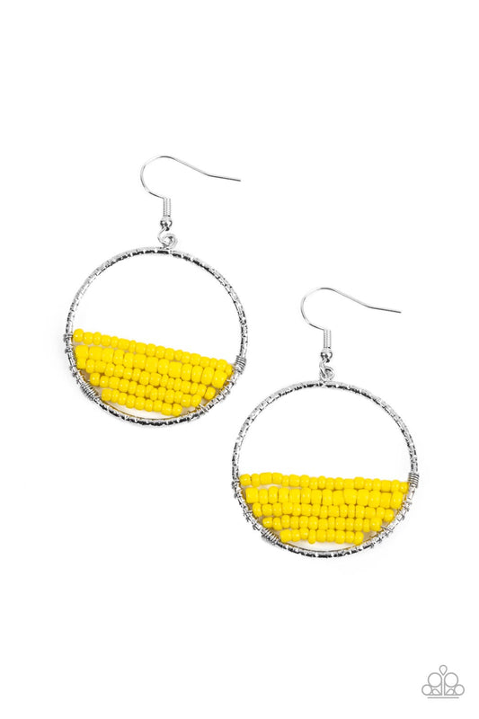 Paparazzi Accessories: Head-Over-Horizons - Yellow Earring