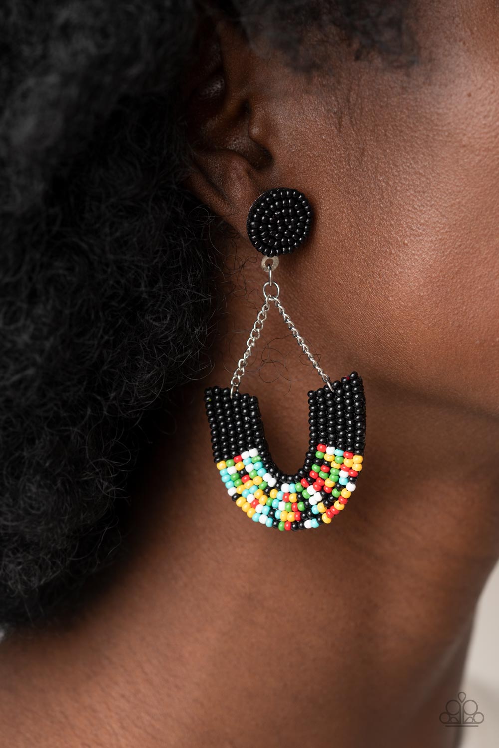 Paparazzi Accessories: Make it RAINBOW - Black Earring