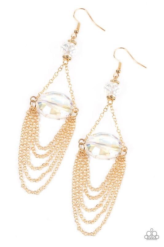 Paparazzi Accessories: Ethereally Extravagant - Gold Earring