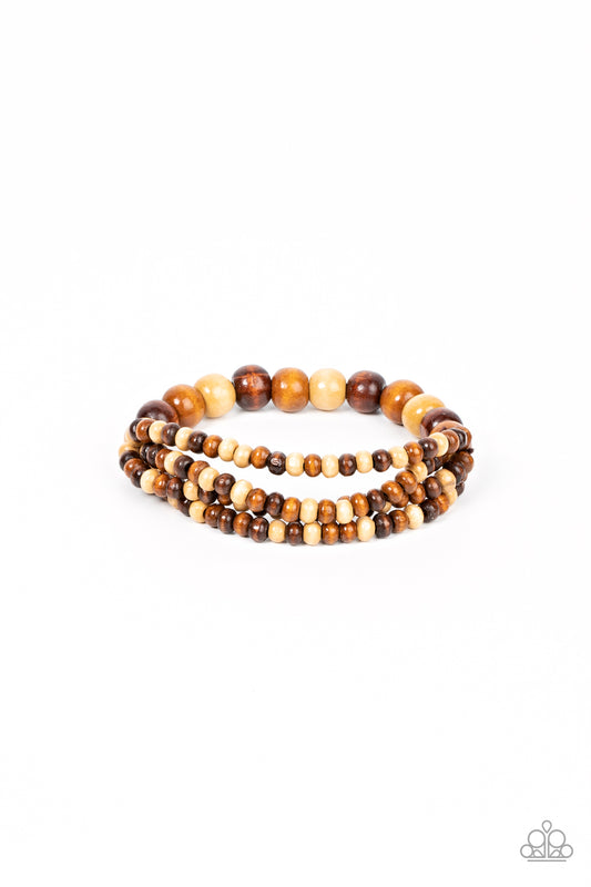 Paparazzi Accessories: Oceania Oasis - Brown Bracelet