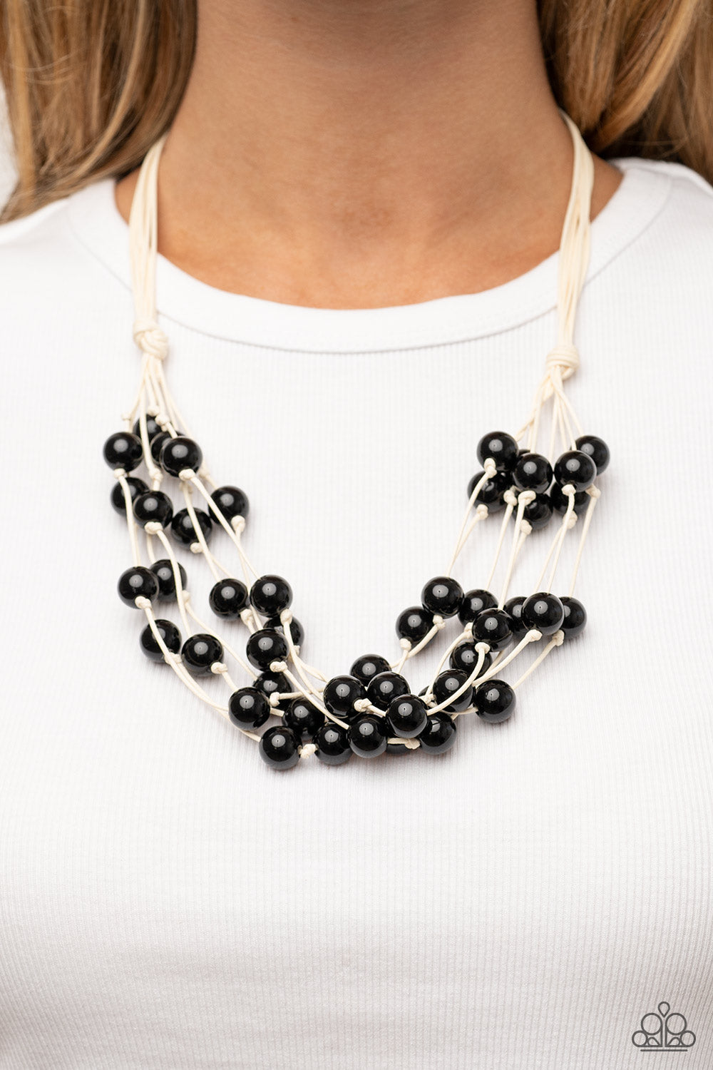 Paparazzi Accessories: Yacht Catch - Black Necklace