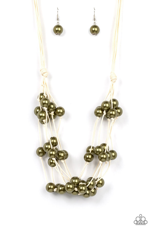 Paparazzi Accessories: Yacht Catch - Green Necklace