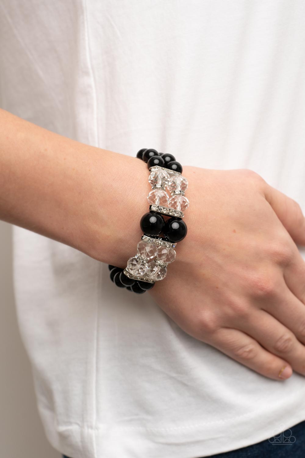 Paparazzi Accessories: Timelessly Tea Party - Black Bracelet