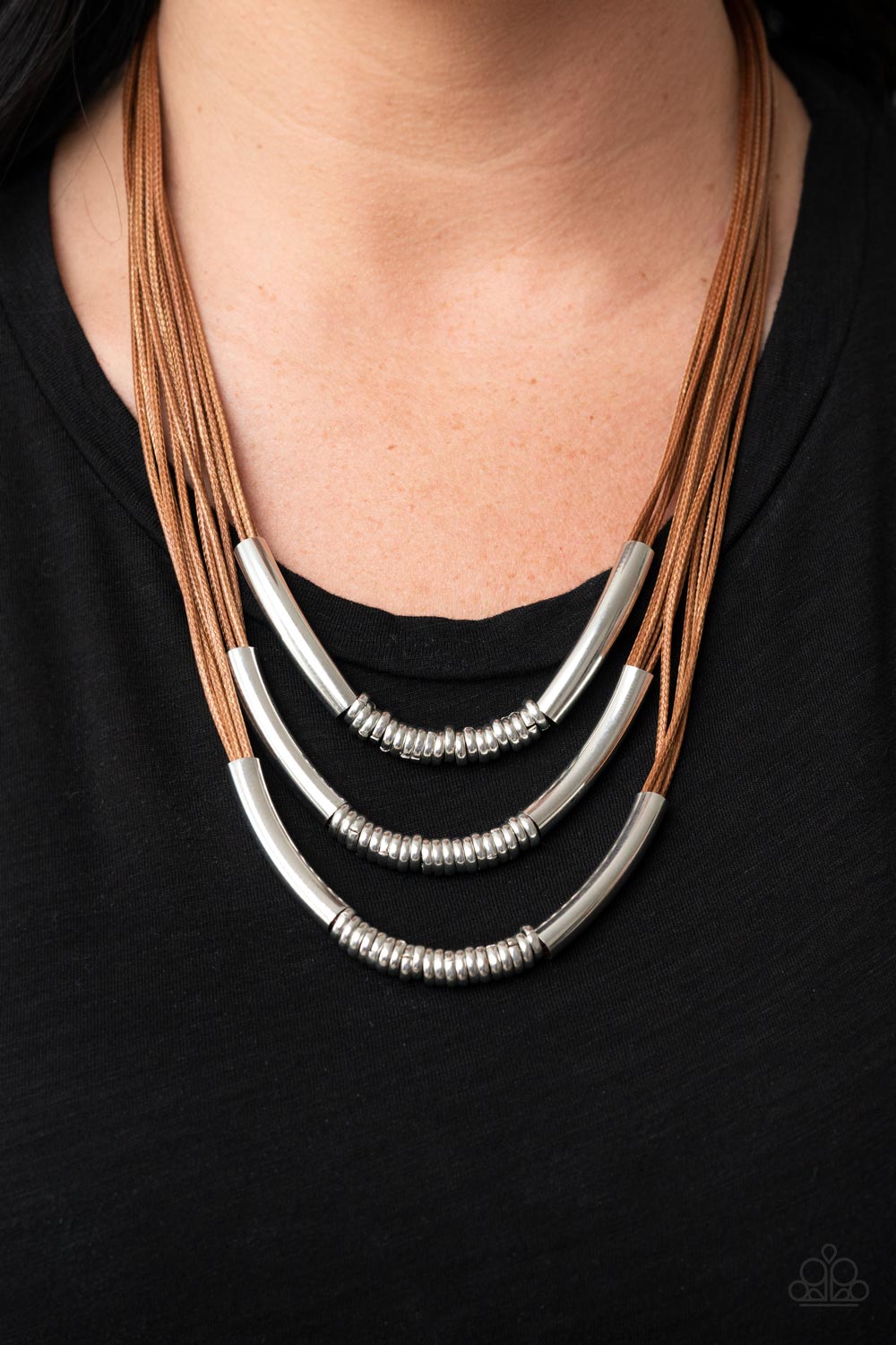 Paparazzi Accessories: Mechanical Mania - Brown Necklace