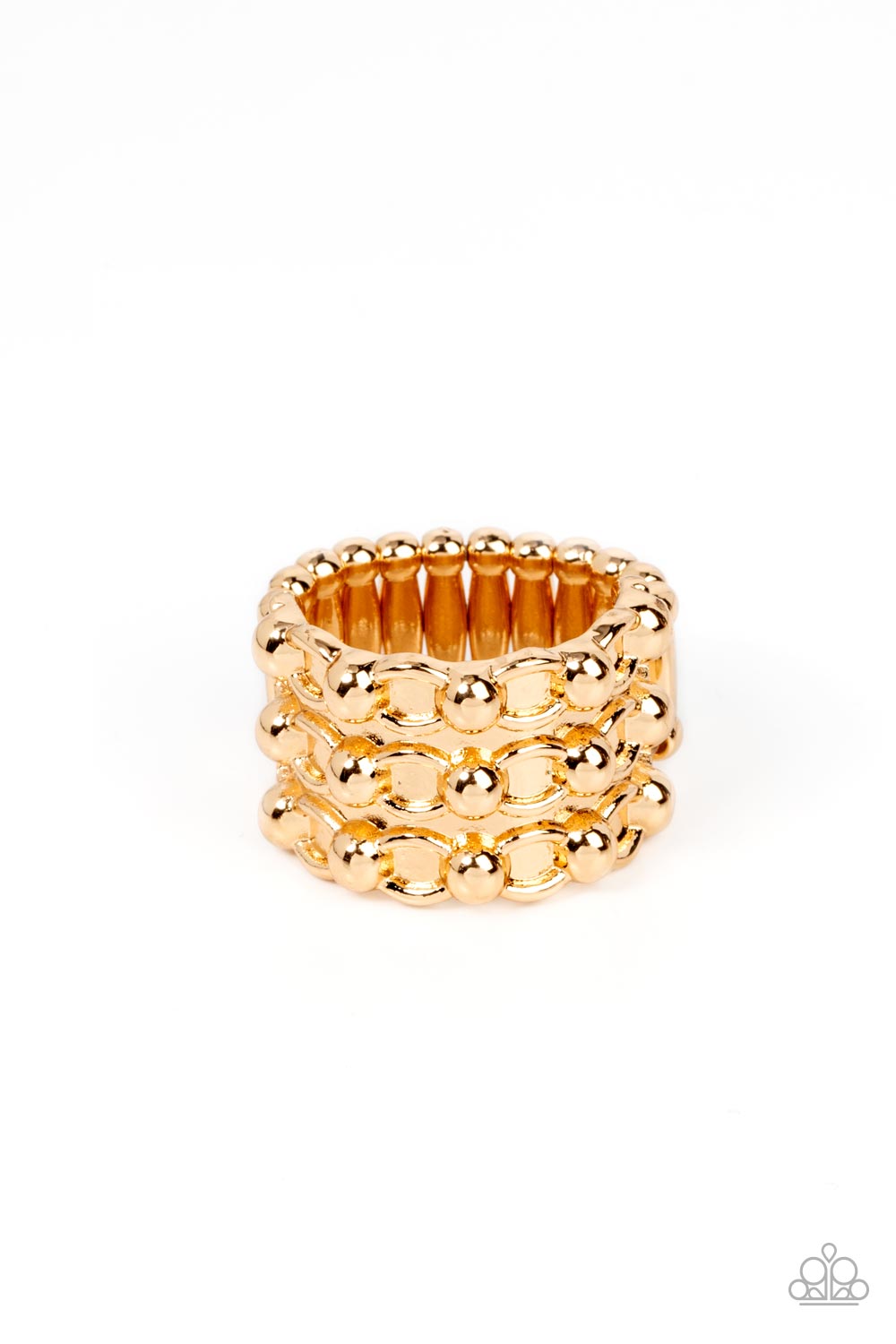 Paprazzi Accessories: Dauntless Demeanor - Gold Ring