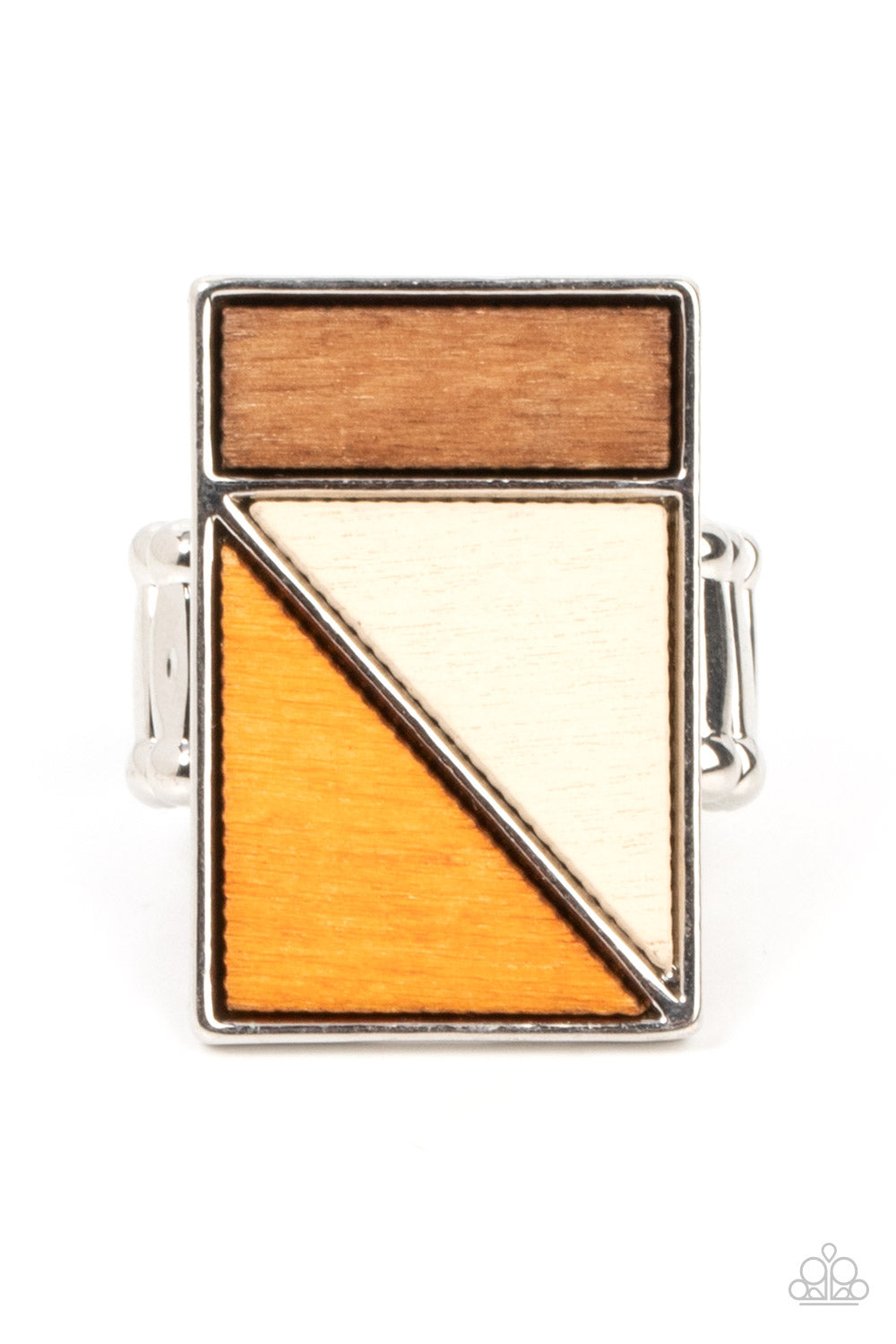 Paparazzi Accessories; Happily EVERGREEN After - Orange Wood Ring