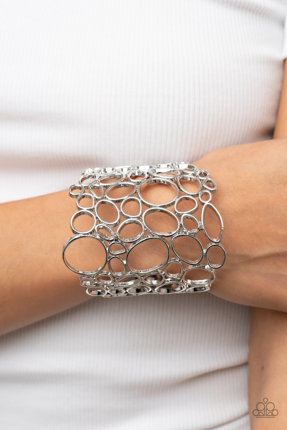 Paparazzi Accessories: All Turned Around - Silver Bracelet