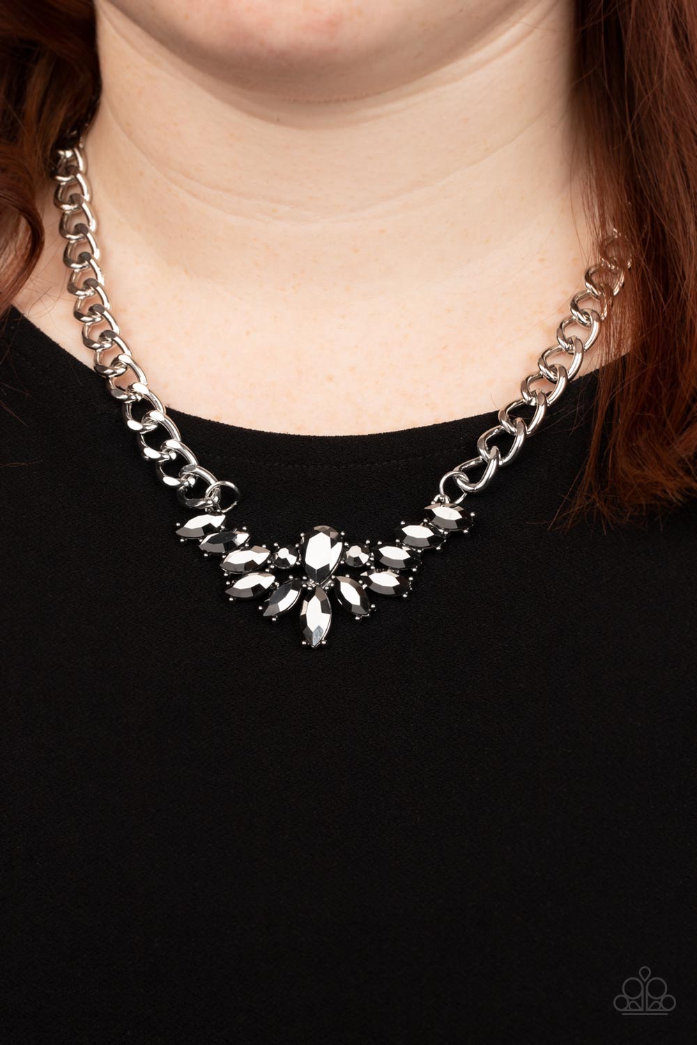 Paparazzi Accessories: Come at Me - Silver Necklace
