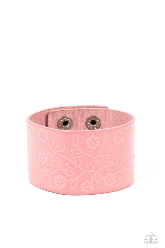 Paparazzi Accessories: Rosy Wrap Up - Pink Bracelet