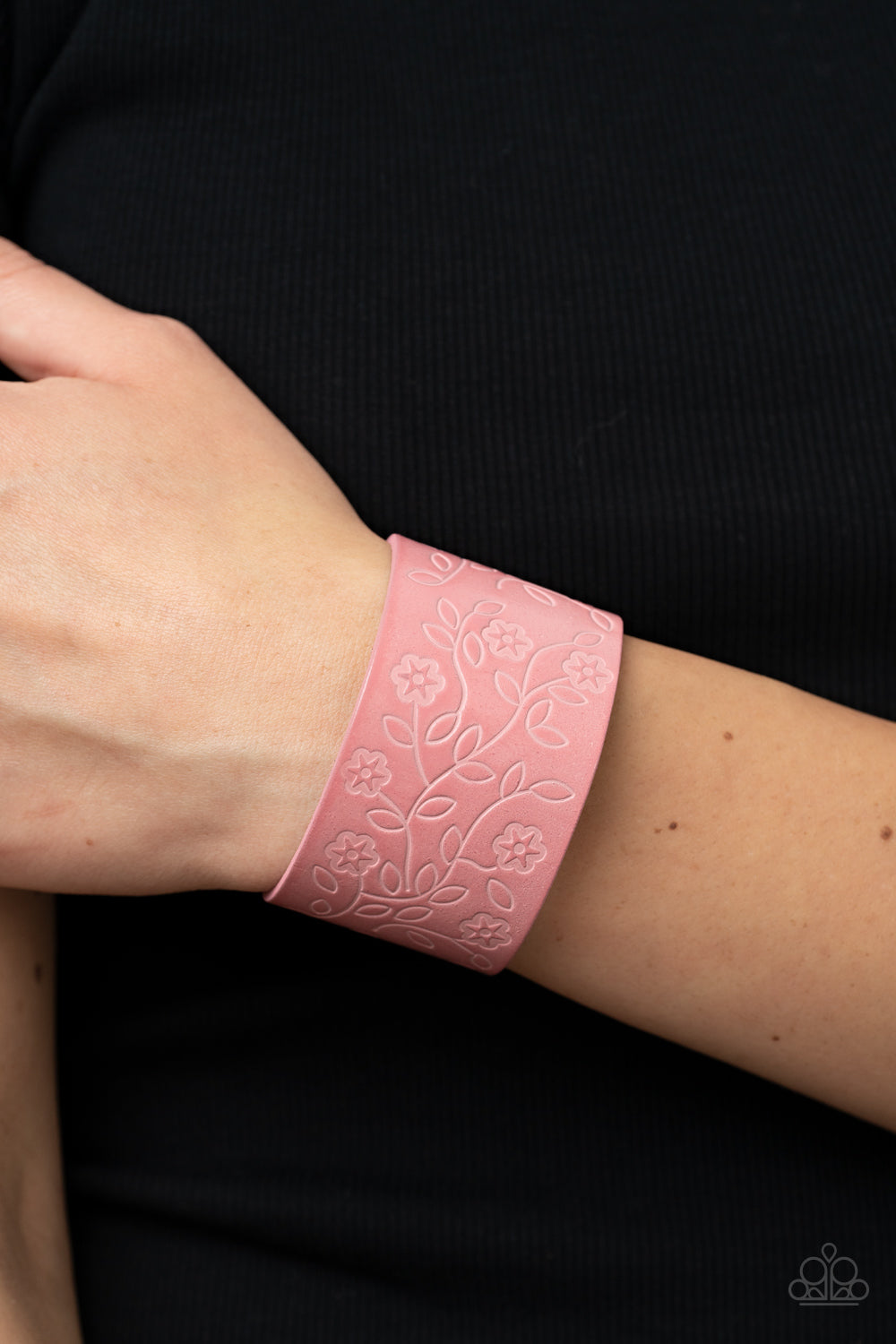 Paparazzi Accessories: Rosy Wrap Up - Pink Bracelet