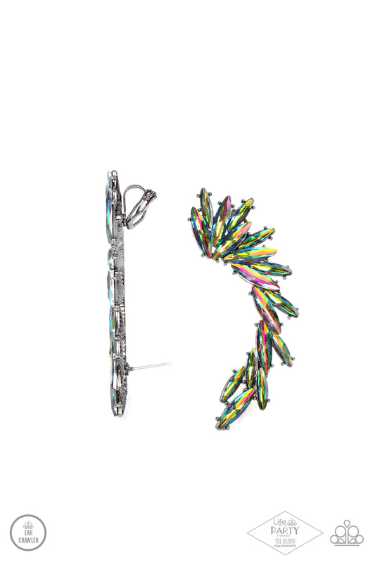 Paparazzi Accessories: Because ICE Said So - Multi Ear Crawler Earring
