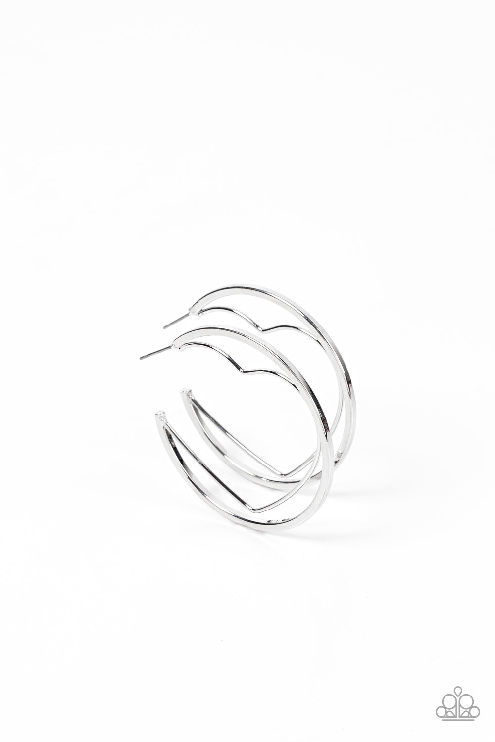 Paparazzi Accessories: Love Goes Around - Silver Earring