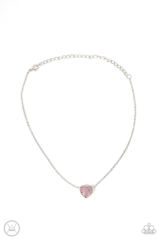 Paparazzi Accessories: Twitterpated Twinkle - Pink Necklace